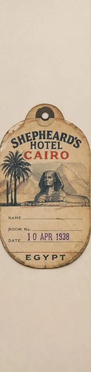 Cairo Hotel Baggage Label
