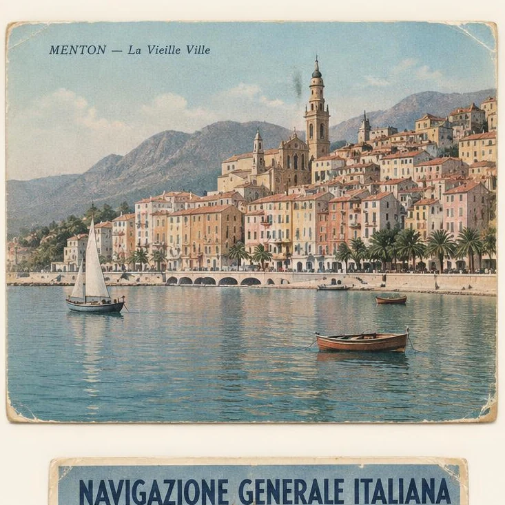 Menton, La Vieille Ville — Colour View
