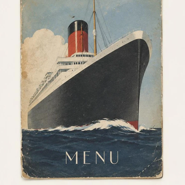 Transatlantic Liner Menu Cover