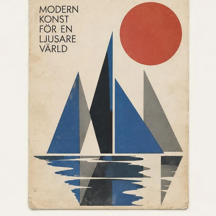 Modern Konst — Sailing Exhibition Card