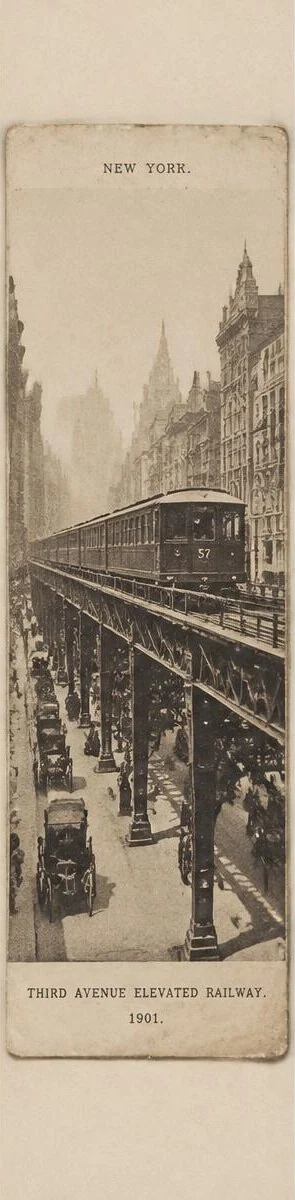 Third Avenue Elevated Railway Photograph