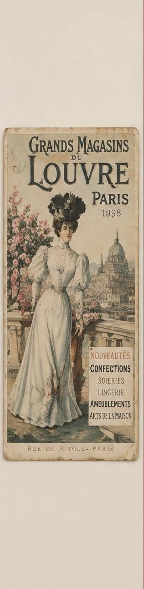 Paris Department Store Advertising Print